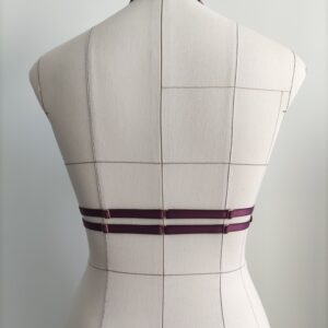 Harnais lingerie Coré Bordeaux, Collection DIVINES - Ellianthe