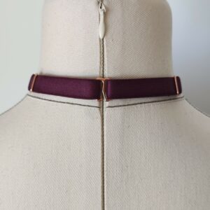 Harnais lingerie Coré Bordeaux, Collection DIVINES - Ellianthe